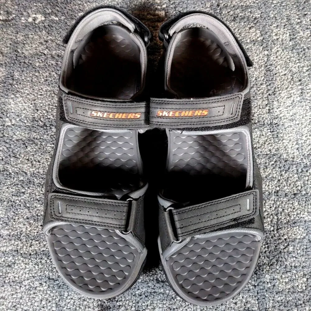 Skechers Tresmen Garo Outdoor Trail Hiking Sandals Shoes Comfort Gray Men Sz‎ 13